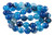 8mm Blue Banded Agate Round Beads 15.5" dyed [8f22]