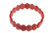 13x15mm Rhodochrosite Puff Elastic Bracelet 7.7" synthetic [b6f6]