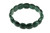 13x15mm Green Malachite Puff Elastic Bracelet 7.7" synthetic [b7f2]