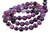 8mm Matte Purple Banded Agate Round Beads 15.5" dyed [8f24m]