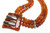 35x38mm Amber Horn Necklace 18" with 925 Silver [z7607]