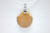 28X28mm Wood Carved Designer Bead Pendant [z1535]