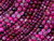 4mm Pink Faceted Fire Agate Round Beads 15.5" dyed [4g2f]