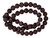 8mm Matte Brown Snowflake Round Beads 15.5" natural [8b4m]