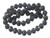 6mm Matte Onyx Obsidian Faceted Round Beads 15.5" [c6b65m]