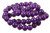 25mm Purple Magnesite Round Beads 15.5" [t510p]