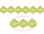 6mm Champagne Glass Faceted Bicone About 50 Bead 11" [uc22a9]