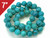 6mm Tibetan Turquoise Round Loose Beads About 7" stabilized [i6c66]