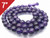 6mm Amethyst Round Loose Beads About 7" dyed quartz [i6d11]