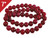 8mm Red Jade Round Loose Beads About 7" dyed [i8b5r]