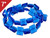 14mm Blue Quartz Puff Square Loose Beads 7" synthetic [iu83a36]