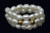 4mm Freshwater Pearl Memory Wire Ring 3pcs14K 585 Gold Beads (Free Size) , AA Grade Lustre [p206b]