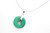 20mm Turquoise Howlite Donut Pendant 1pc. [y956ap]