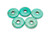 25mm stabilized turquoise Donut 2pcs. [y957a]