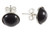 925 Sterling Silver 8mm Black Onyx Post Earring [y833a]