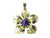 925 Sterling Silver 18x25mm Flower Pendant [y831k]