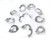 925 Sterling Silver 10x14mm Clip Back Earring 2pcs. [y700b]