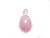 925 Sterling Silver 12x15mm Rose Quartz Oval Pendant [y801c]
