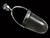 15x38mm Crystal Bullet Silver Plated Pendant [y851d]