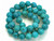 12mm Tibetan Turquoise Round Beads 15.5" stabilized [12c66]