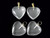 25mm Crystal Heart Pendant [y205b]