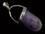 15x38mm Fluorite Bullet Silver Plated Pendant [y851f]