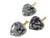 25mm Snowflake Obsidian Heart Pendant [y202b]