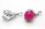 25mm Lucky Hand Pendant With 12mm Rhodonite Ball [y848-c54]