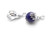 25mm Lucky Hand Pendant With 12mm Amethyst Natural dyed quartz Ball [y848-d11]
