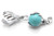 25mm Lucky Hand Pendant With 12mm Turquiose Howlite Ball [y848-d21]