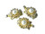 14K Gold Plated 20mm 3-4 Row Clasp [y111g]