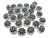 5x9mm Silver Plated Plastic Rondelle Beads 40pcs [y510a]