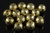 10mm Gold Plated Plastic Faceted Beads About 40pcs. [y686a]