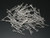 20mm 3/4" Metal Silver Plated Eyepin (Thick 0.7mm 0.29") 35pcs. [y366b]