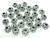 Bali 5x10mm Silver Plated Plastic Wheel Spacer Beads Approx.50 pcs. [y530a]