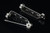 4x26mm Brooch Back Setting Brass Silver Plated, 10pcs. [y357h]