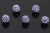 8mm Disco Pave Purple Crystal Beads 5pcs. [y403c]
