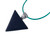 25mm Black Onyx Triangular Pendant [y720cp]