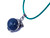 25mm Dolphin Pendant With 12mm Blue Jasper Ball [y746-b27]