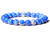6mm Lapis Sea Sediment Elastic Bracelet 7.5" dyed [b2r55l]