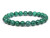 6mm Matte Green Malachite Elastic Bracelet 7.5" synthetic [b2r37m]