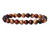 8mm Golden & Red Tiger Eye Elastic Bracelet 7.5" heated [b3g3s]