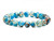 8mm Blue Sea Sediment Elastic Bracelet 7.5" dyed [b3r55b]