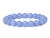 8mm Aquamarine Elastic Bracelet 7.5" dyed quartz [b3r75]