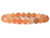 8mm Matte Carnelian Elastic Bracelet 7.5" heated [b3d17m]