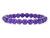 4mm Amethyst Crystal Elastic Bracelet 7.5" natural [b1r6]