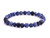 4mm Matte Dark Sodalite Elastic Bracelet 7.5" natural [b1r25m]
