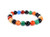 10mm Mix Agate Elastic Bracelet 7.5" dyed [b4d29]