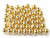 14Kt 585 Solid Gold 4mm Round Bead 1pc [x132c]