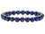 4mm Blue Tiger Eye Elastic Bracelet 7.5" dyed [b1g3l]